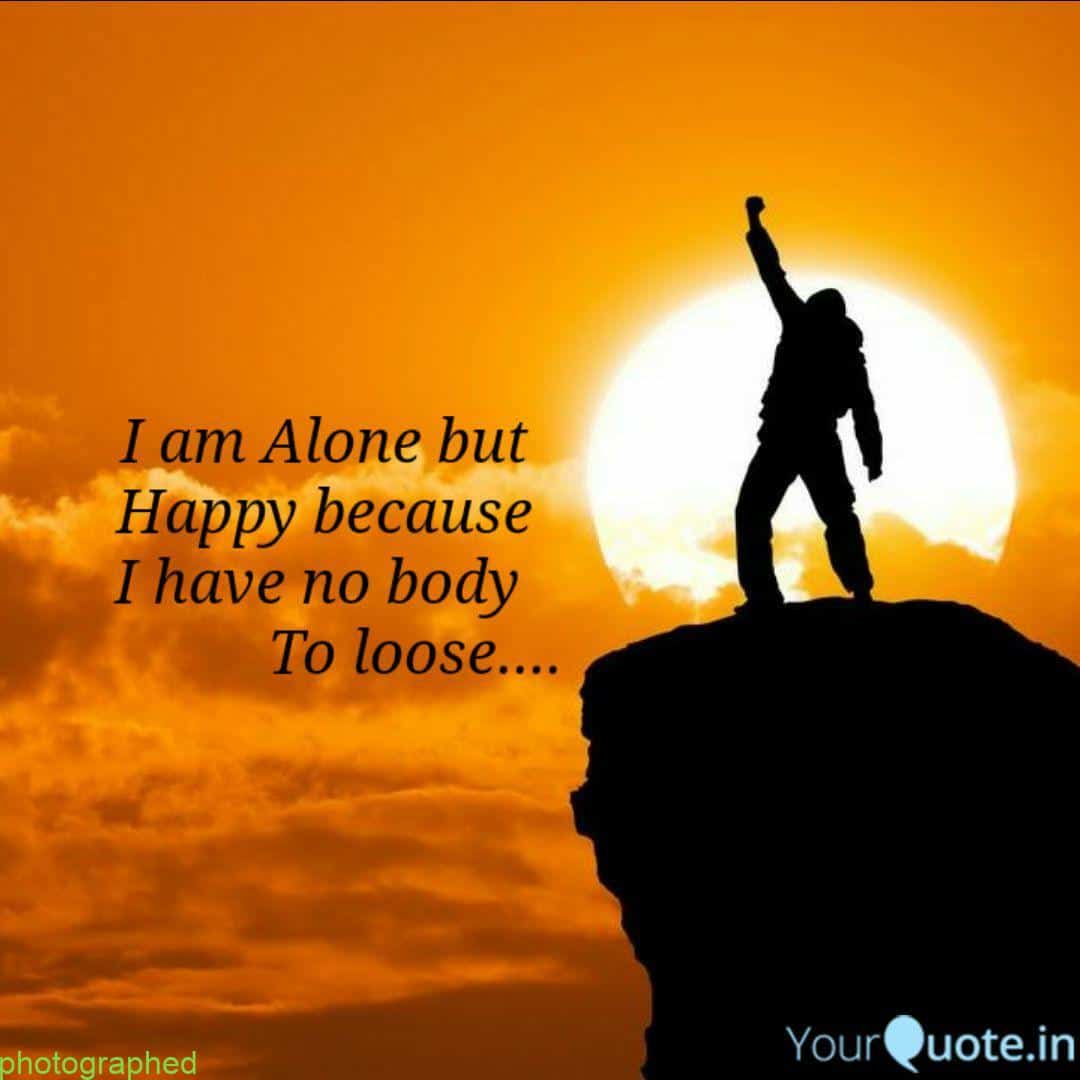 عکس نوشته alone