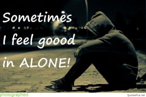 عکس نوشته alone