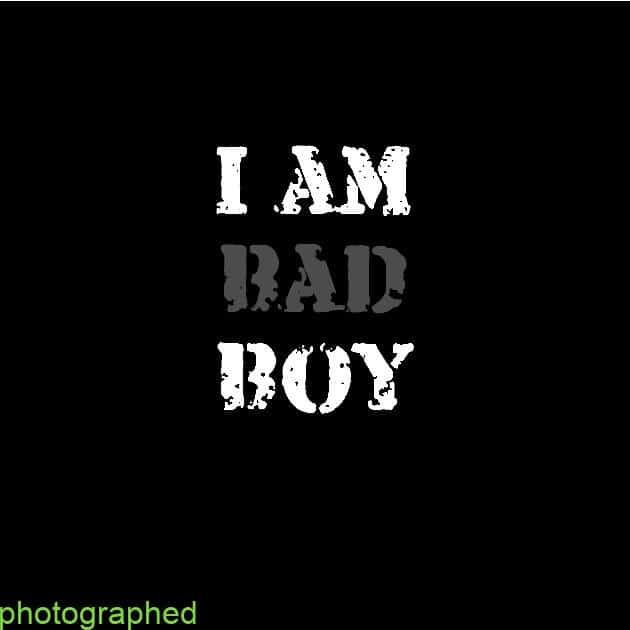 عکس نوشته bad boy